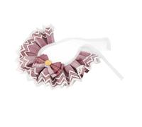 MENDUNER Pet Lace Bib Collar, Elegant and Cute JK Plaid Bandana for Dogs and Cats, for Festive Scenes, Polyester Material (M)