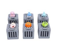 MENDUNER Pool Diving Game Set for Children | 6 Floating Animal Toys with Weighted Cage Button Release for Summer Bath Beach