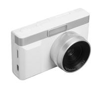 MENDUNER Portable 48MP Digital Camera Retro Style | 5X Zoom Anti Shake AI Auto Focus 180 Degree Flip Screen Fill Light HD Vlog Camera for Teens (White)