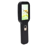 MENDUNER Portable Digital Microscope, 5X to 500X Magnification with 3.0 Inch Screen and Dual Lens, for Natural Exploration Observation Jewelry Identification Electronics Repair (Black)