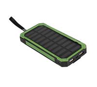 MENDUNER Portable Solar Charger Kit 20000mAh | DIY Power Bank Case with Dual USB Fast Charging for Phone, Outdoor and Travel (Green)