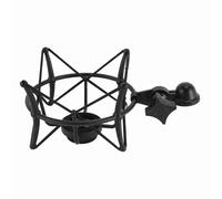 MENDUNER Professional Microphone Shock Mount Holder Clamp, Zinc Alloy Studio Mic Shock Mount for TLM103 TLM193 TLM127 TLM170 MK4, Universal Interface Easy Installation (Black)