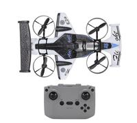 MENDUNER RC Airplane Drift Car, Multifunctional Stunt Drift Plane with 2.4GHz Remote Control for Outdoor and Indoor Play, One Click Takeoff Landing, Flips Loops, 7 to 8 Minutes Flight Time (White)