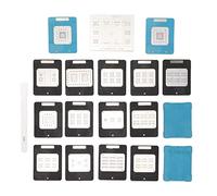 MENDUNER Reballing Station, BGA Tin Planting Platform with 16 Steel Meshes and Ceramic Knife, for PMU SMC T1 T2 RAM NAND WiFi PowerChip