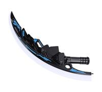 MENDUNER Rechargeable Glow Saber | Kids' Gravity Light Up Toy Sword with Sound & Dual Blade (Blue)