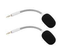 MENDUNER Replacement Microphone for Barracuda X Headset, 3.5mm Detachable Noise Reduction Mic with Windproof Cover (White)