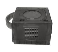 MENDUNER Replacement Shell for GC Game Console, Compatible with DOL-001 & DOL-101 Models, ABS Plastic Housing Case with Two Rear Panels for Standard Size Discs (Transparent Black)