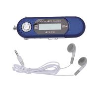 MENDUNER Retro USB MP3 Player, Compact Digital Music Player with LCD Display, Supports MP3/WMA, Up to 32GB Expandable Storage, 20 Hour Playback on 1 AA Battery Auto Shutdown (Blue)