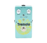 MENDUNER ROWIN Tremolo Pedal Guitar Effects Pedal, Dynamic Modulation Vintage Design, Versatile Mode Switching for Musicians, DC 9V Power Supply, Triangle/Square Wave, Green