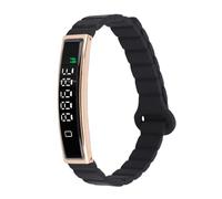 MENDUNER Smart Bracelet with Remote Photography & BT 5.3 | Swimming Weatherproof, Magnetic Attachment, 5-Day Battery (Gold)