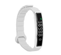 MENDUNER Smart Bracelet with Remote Photography & BT 5.3 | Swimming Weatherproof, Magnetic Attachment, 5-Day Battery (Silver)