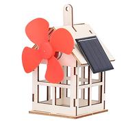 MENDUNER Solar Powered Windmill Model Kit | DIY Wooden House STEM Project For Children Age 7+, Educational Eco-Friendly Toy To Build With Parents