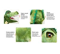 MENDUNER Tyrannosaurus Dinosaur Hand Puppet Cute Plush Toy with Working Mouth for Children Narrative Role Play for Children Adults Soft Stuffed Doll (Wing)