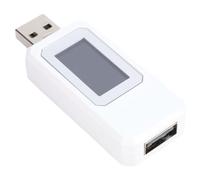 MENDUNER USB Power Meter Tester with Large LCD Display, Digital Multimeter Monitor Current Voltage Power Watt Capacity, 0-200W 65W/120W Fast Charging Compat (white)