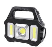 MENDUNER USB Rechargeable Solar Searchlight 1800mAh | Handheld LED Flashlight Super Bright for Outdoor Camping Hiking