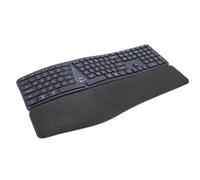MENDUNER Wave Keys Wireless Ergonomic Keyboard, Split Keyboard with Cushioned Wrist Rest, Bluetooth and USB Connectivity, Comfortable Naturals Typing for WindowsMac