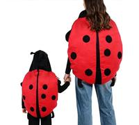 MENDUNER Wearable Ladybug Pillow, Super Soft Plush Costume with PP Cotton Filling, Stuffed Animal for Adults Teens, Fun Dress Up Gifts for Christmas Parties, Cosplay (Red) (1.khm/4.adjective)