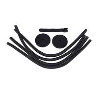 MENDUNER Wire Loom Tubing Cable Sleeve Durable Cable Sleeve Cover Combo Desktop Management Organizer Kits 173pcs for Home Electronics