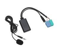 MENDUNER Wireless AUX Cable Replacement for Becker Enjoy Music Hands Free with Microphone for Car Stereo Black ABS+Copper 1 Set