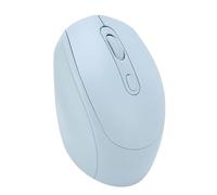 MENDUNER Wireless Mouse, 2.4G Bluetooth Silent Click Rechargeable Mouse, 3 Level DPI Adjustable, Ergonomic QuietMouses for Laptop, PC, Mac, Library, Classroom, 400mAh Battery (Light Blue)