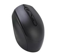 MENDUNER Wireless Mouse, 2.4G Bluetooth Silent Click Rechargeable Mouse, 3 Level DPI Adjustable, Ergonomic QuietMouses for Laptop, PC, Mac, Library, Classroom, 400mAh Battery (Black)