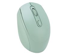 MENDUNER Wireless Mouse, 2.4G Bluetooth Silent Click Rechargeable Mouse, 3 Level DPI Adjustable, Ergonomic QuietMouses for Laptop, PC, Mac, Library, Classroom, 400mAh Battery (Green)