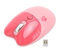 MENDUNER Wireless Mouse, BT 5.1 and 2.4G Dual Mode with Silent Click and Anti Slip Scroll Wheel, 3 Adjustable DPI 800 1200 1600, Plug Play for PC Laptop Tablet Phone Office Home (Pink)