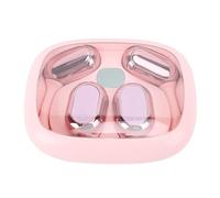MENDUNER Wireless Translator Earbuds 140 Languages | Real-Time AI Translation with Touch Control, High Accuracy 98%, Ear Hook, Noise Reduction for Business (Pink)