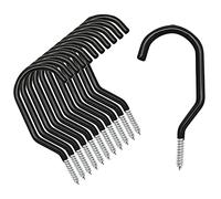 Menecor 12PCS Heavy Duty Bike Storage Hooks Bicycle Wall Mounted Hooks Large Screw Hooks for Wall,Ceiling