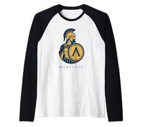 Menelaus King of Sparta Greek Mythology Trojan War Art Raglan Baseball Tee