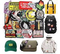 Meneng Funny Hook and Loop Patches: 20PCS Tactical Morale Patch with Cartoon Animal Humorous Quotes - Cute Meme DIY Crafts for Backpack Jacket Vest Dog Harnesses