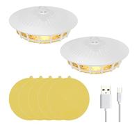 MENFlea Traps with Light Bulb 4 Light Modes, Flea Lamp Traps with 5 Flea Sticky Pads Odorless Flea Light Trap Easy to Use Sticky Dome Flea Trap Flea Catcher Light Trap with Lanyard for Carpets Bedding