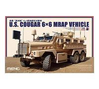 Meng 1:35 Scale US Cougar 6 x 6 MRAP Vehicle Model Kit (Multi-Colour)
