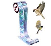 Meng Jiaran 2 Rolls Bird Scare Tape, 50m x 2.4cm Reflective Bird Deterrent, Double Side Pigeon Deterrent to Scare Pigeons for Garden Farm Orchard