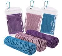 Meng Jiaran 3 Pack Cooling Towels Microfiber Sport Cool Towel Quick Dry Sweat Towel For Gym, Sports, Running, Swimming, Yoga