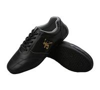meng Martial Arts Shoes, Taekwondo Shoes Unisex Wu Shu Karate Kung Fu Tai Chi Boxing Sport Gym Martial Arts Breathable Sneakers For Men Women Kids Children (Color : Black, Size : 44)