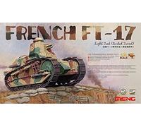MENG Model 1:35 French FT-17 Light Tank Riveted Turret Kit (Multi-Colour), Multicolor, 14.2 x 5.08 x 6.1 cm