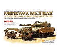 Meng "Model 1:35 Israeli MBT Merkava mk.3 BAZ w/Nochri Dalet Mine Roller Kit (Multi-Colour)