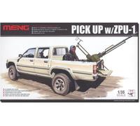 Meng Model 1/35 Pickup Truck With Zpu-1 Plastic Model