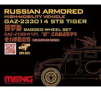 Meng SPS-025 1:72 Scale Russian GAZ-233014 STS Tiger Sagged Wheel Set