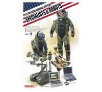 Meng "Model 1:35 US Explosive Ordnance Disposal Specialists and Robots Figures (Multi-Colour)