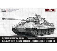 Meng Model 72-010 Sd.Kfz.182 King Tiger (Porsche Turret) Tank 1:72 Model Kit