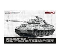 Meng Model 72-010 Sd.Kfz.182 King Tiger (Porsche Turret) Tank 1:72 Model Kit