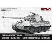 Meng Model 72-011 Sd.Kfz.182 King Tiger (Henschel Turret) Tank 1:72 Model Kit