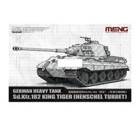 Meng Model 72-011 Sd.Kfz.182 King Tiger (Henschel Turret) Tank 1:72 Model Kit