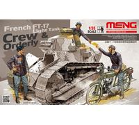 Meng HS-005 1:35 Scale French FT-17 Light Tank Crew and Orderly Model