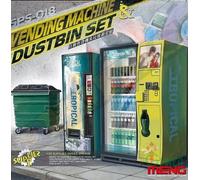 Meng Model MMSPS-018 Scale Vending Machine & Dustbin Set 1:35 Model Kit