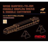 Meng Model MMSPS-063 Russian 9M38 SAM Display Rack & Container 1:35 Model Kit