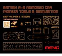 Meng Model SPS-067 - 1:35 British R-R Armored Car Pioneer Tools & Ammunition