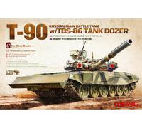Meng Model 1/35 TS-014 Russian MBT T-90 w/TBS-86 Tank Dozer